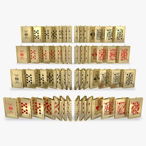 3D playing card pendant