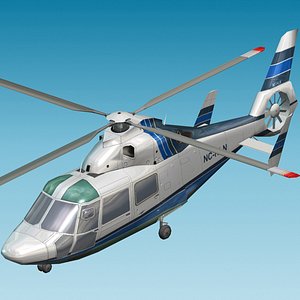 commercial dauphin cia 3d model