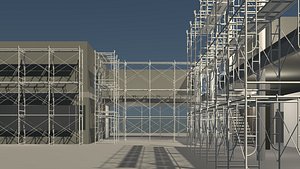 Building in construction scene 25-12