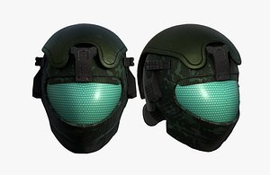 3D helmet sci fi
