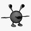 Cartoon Alien 02 (RIGGED T-POSE)