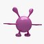 Cartoon Alien 02 (RIGGED T-POSE)