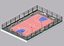 Cartoon Simple Basketball Court