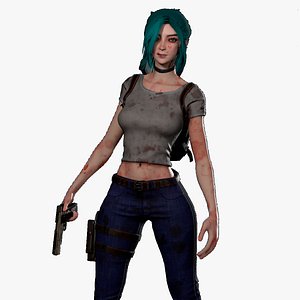 Survivor Girl 4 3D model