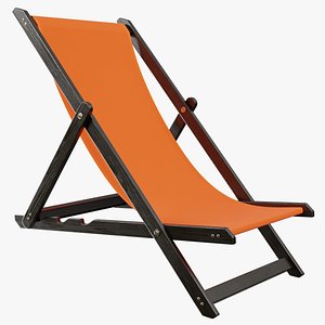 Deckchair 01 v 3D model