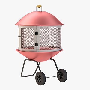3d outdoor fire-pit door model