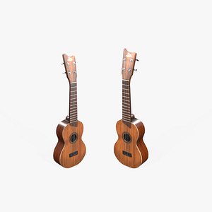 Ukulele 3D model