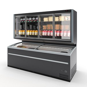 Combi fridge Atlas 3D model
