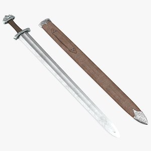 medieval viking sword set 3d max