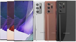 realistic samsung galaxy note20 3D model