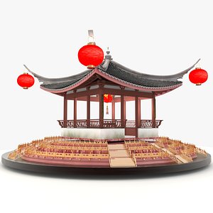 Chinese ancient  pavilion 3D model