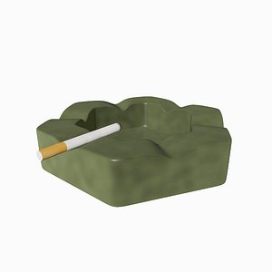 Ashtray with Cigarette