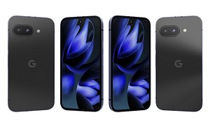 3D Google Pixel 9a Obsidian