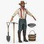 Wild West Prospector with Tools