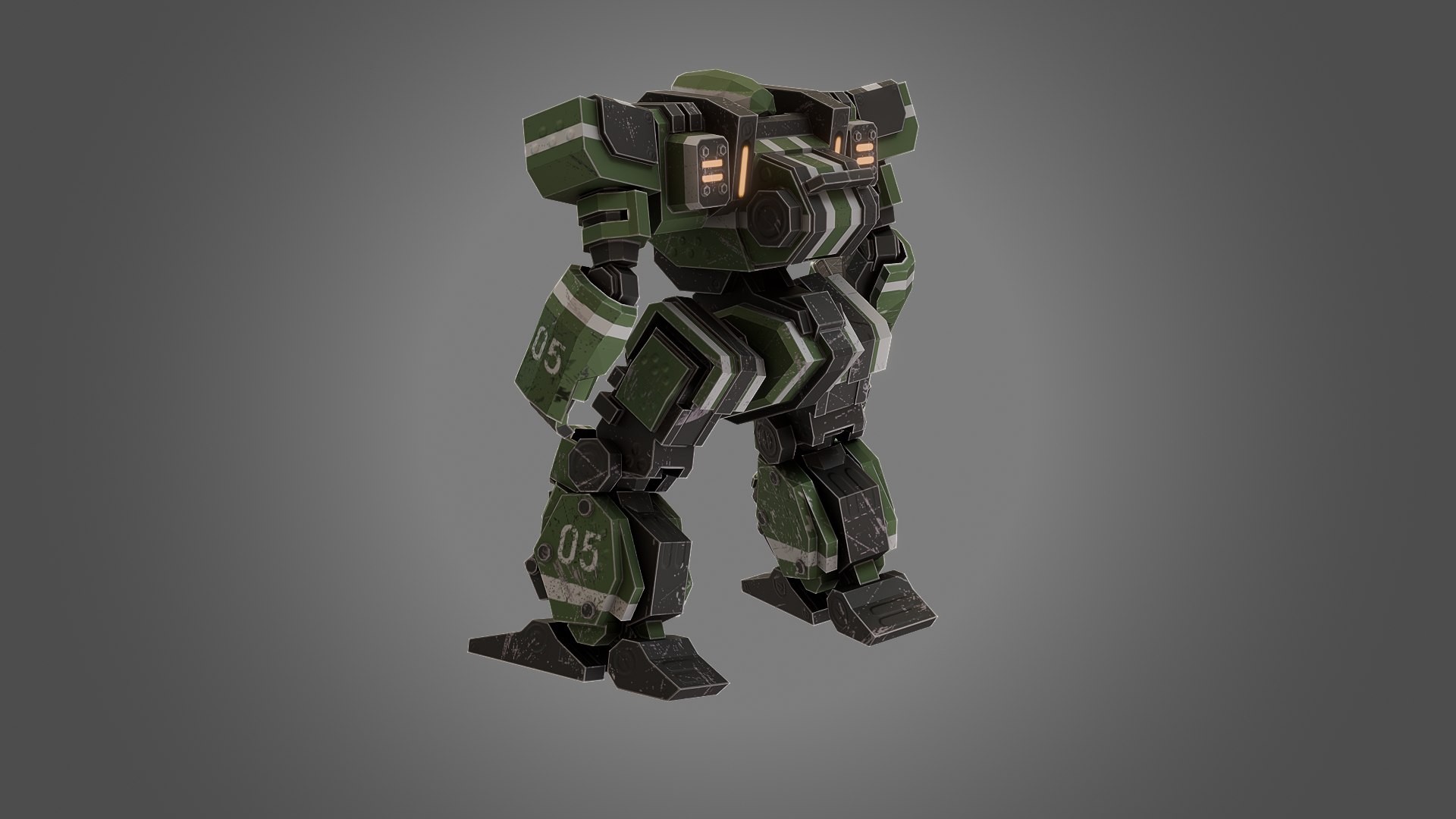 MechaZWR205 3D Model - TurboSquid 2640627