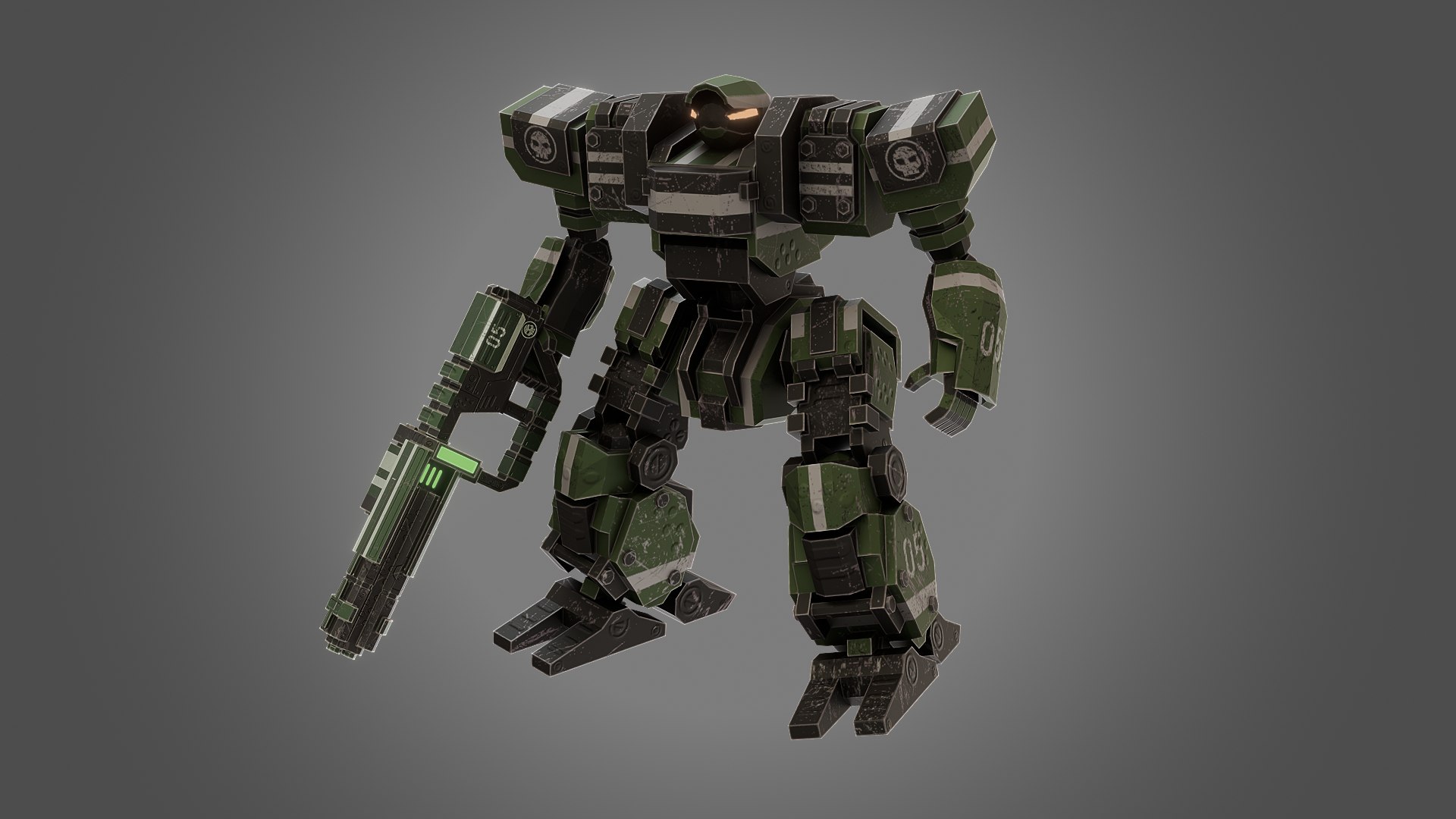MechaZWR205 3D Model - TurboSquid 2640627