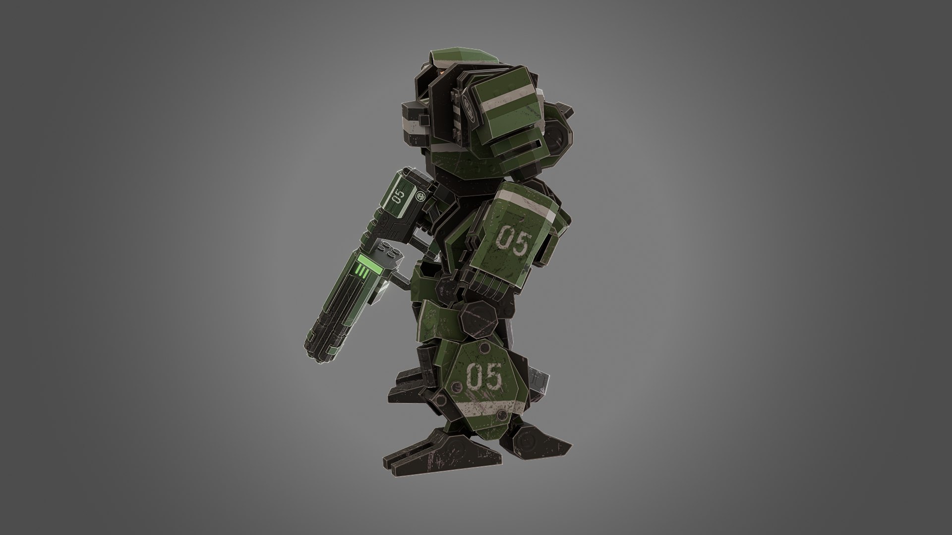 MechaZWR205 3D Model - TurboSquid 2640627