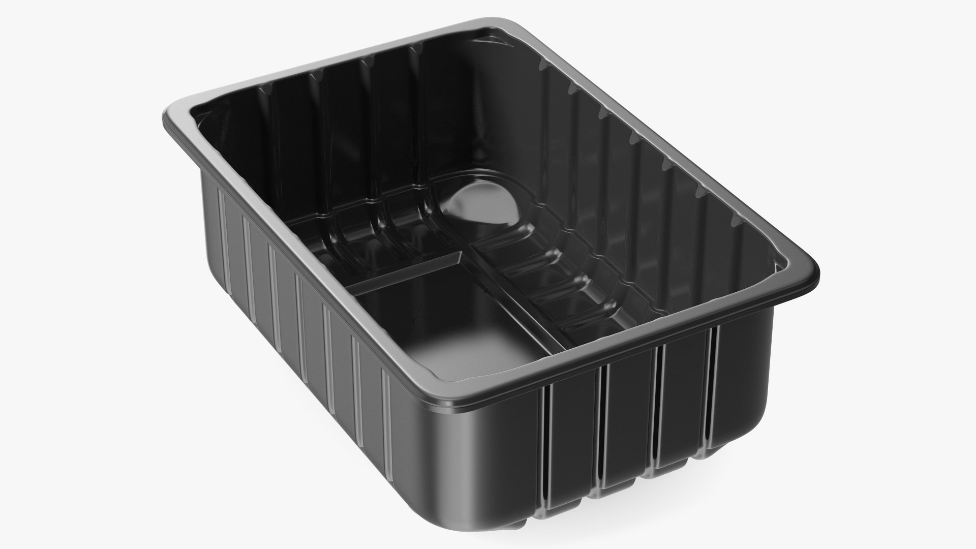 Disposable Food Container without Lid 21x15cm 3D model preview