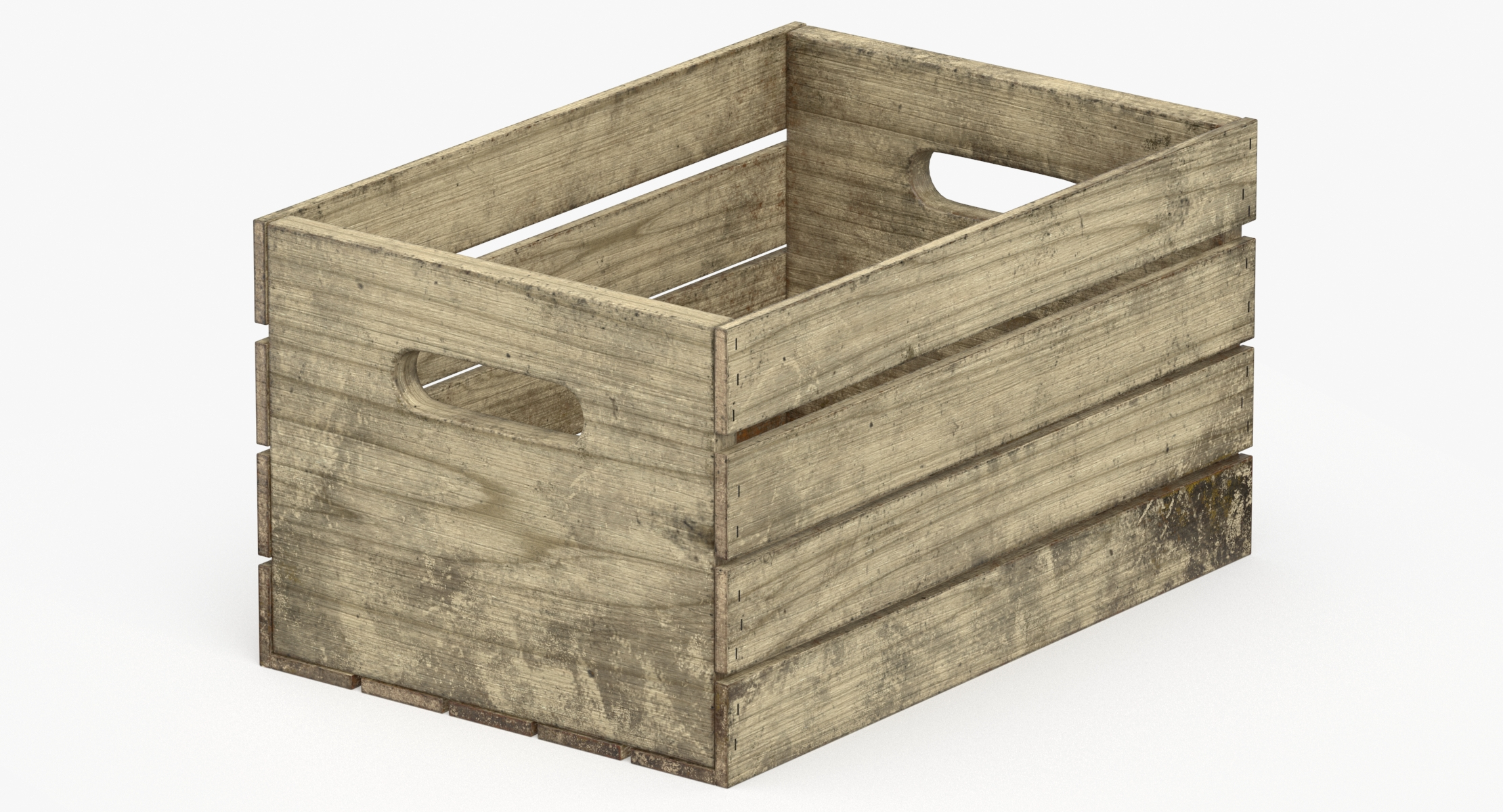 modelo 3d Caja de madera limpia y sucia - TurboSquid 1869075