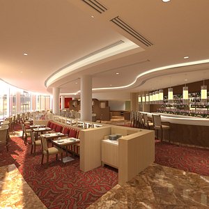 restaurant all-day 3D model