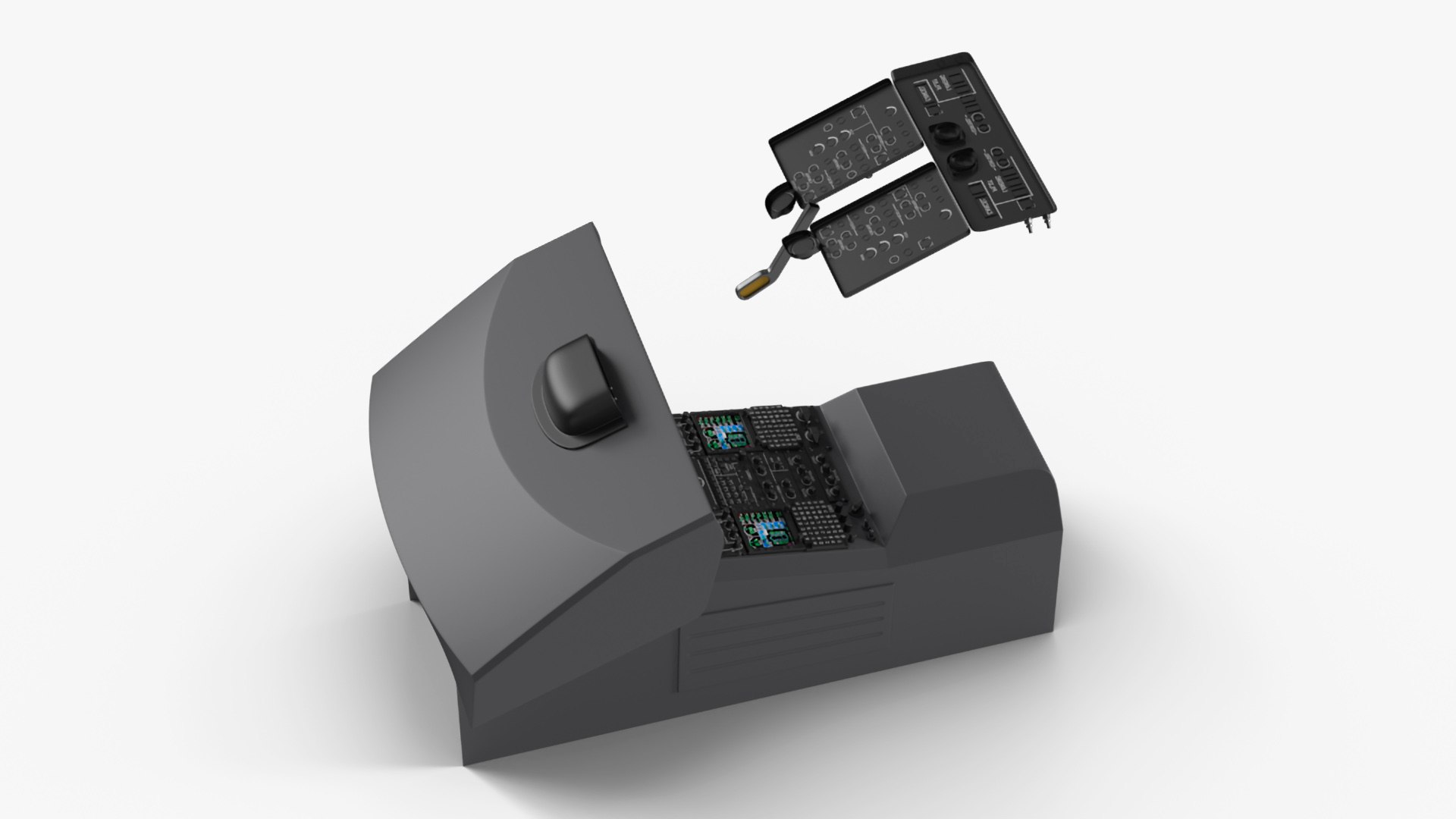 3D Private Helicopter Control Panels - TurboSquid 2310356