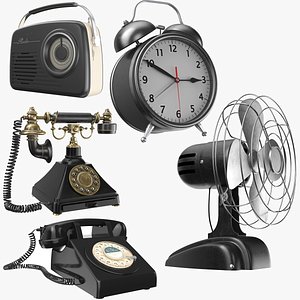 Five Vintage Black Electronics