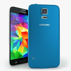 3d samsung galaxy s5 mobile phone model