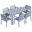 Palmar Rect Outdoor Dining Set