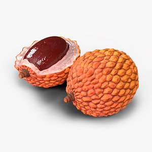 3D Lychee Fruit Yellow