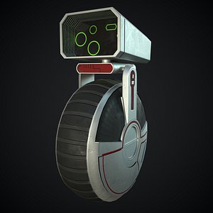 Sci-Fi courier bot 3D model