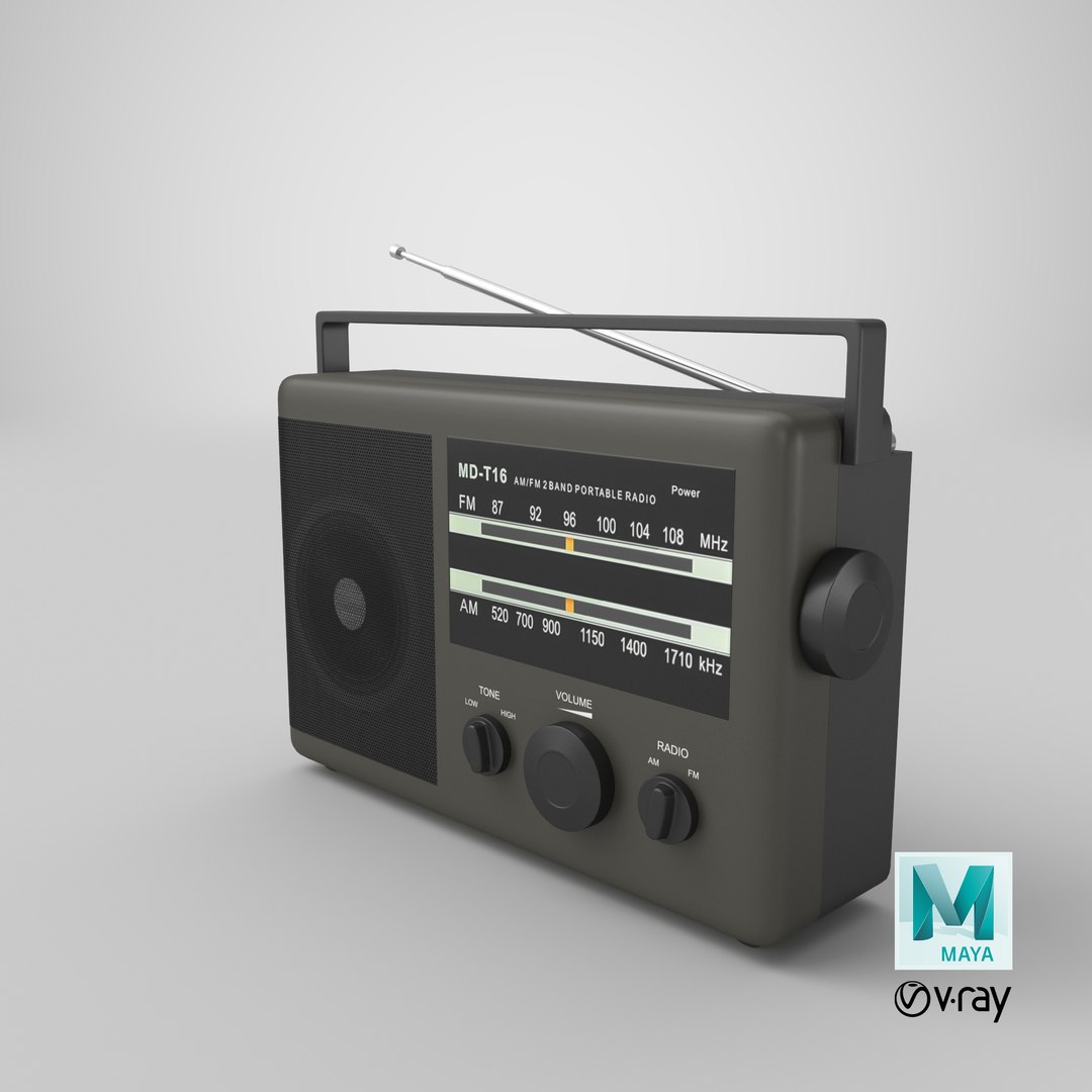 Transistor Radio 3D model - TurboSquid 1869223