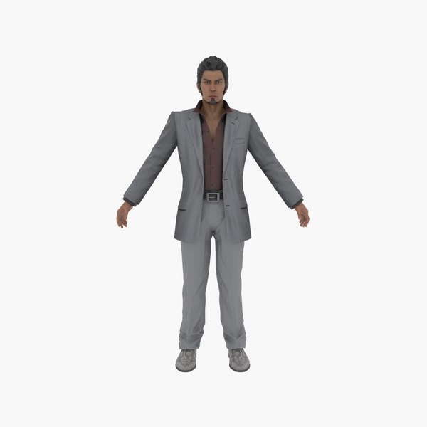 3D Kazuma Kiryu from Yakuza Series model