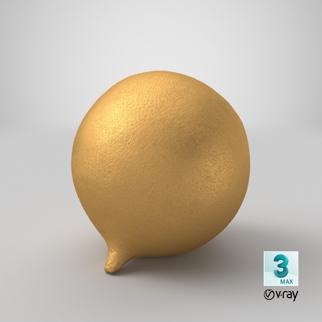 3D Golden Turnip - TurboSquid 1709550