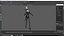 Personnage Jack Skellington marchant