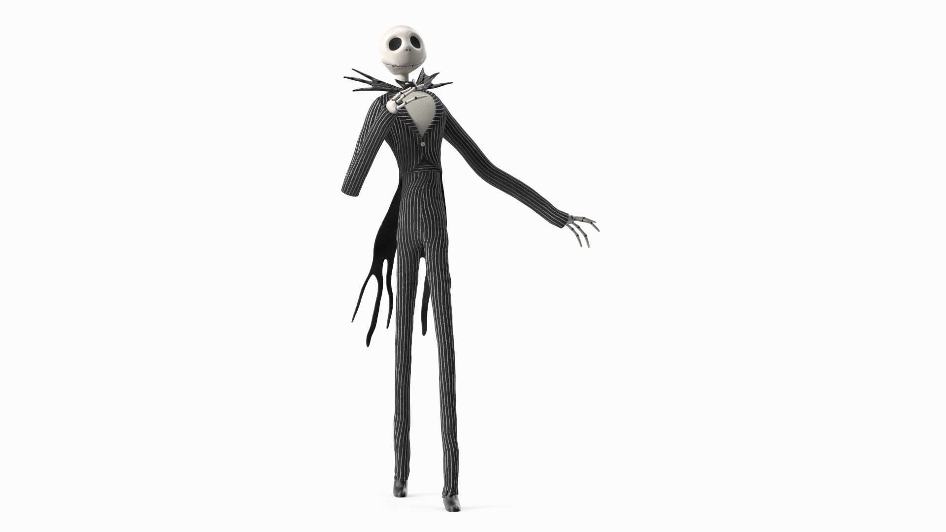 Character Jack Skellington Walking 3D Model TurboSquid 2006686
