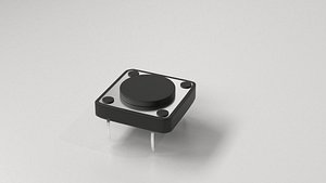 electronic push button switch 3D model