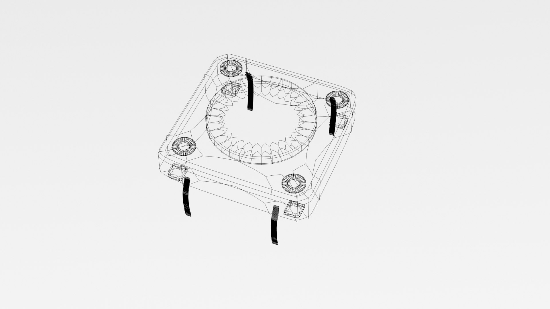 Electronic Push Button Switch 3D Model - TurboSquid 1481620
