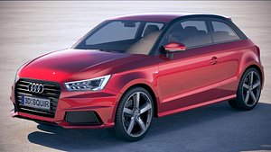 audi a1 2017 3D model