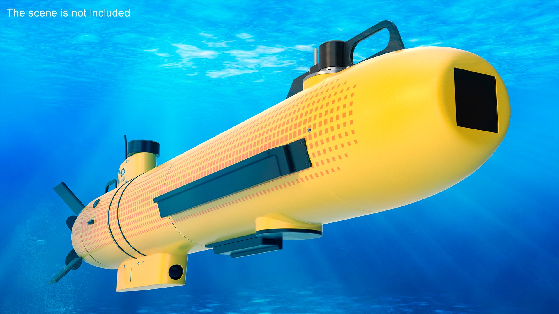 3D Autonomous Underwater Vehicle A9 ECA Group - TurboSquid 2174277