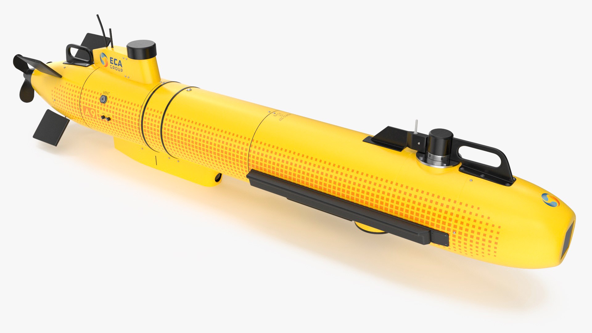 Autonomous Underwater Vehicle A9 ECA Group 3D model preview