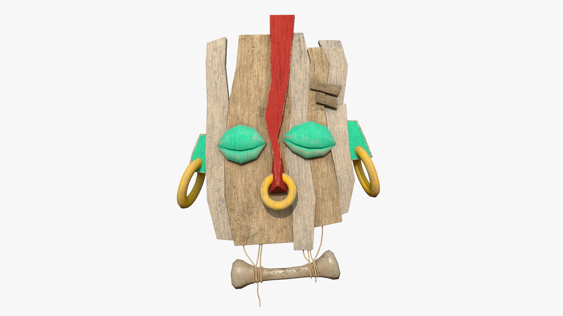 3D Tribal Mask E01 Costume Character Design TurboSquid 2143988   R10 