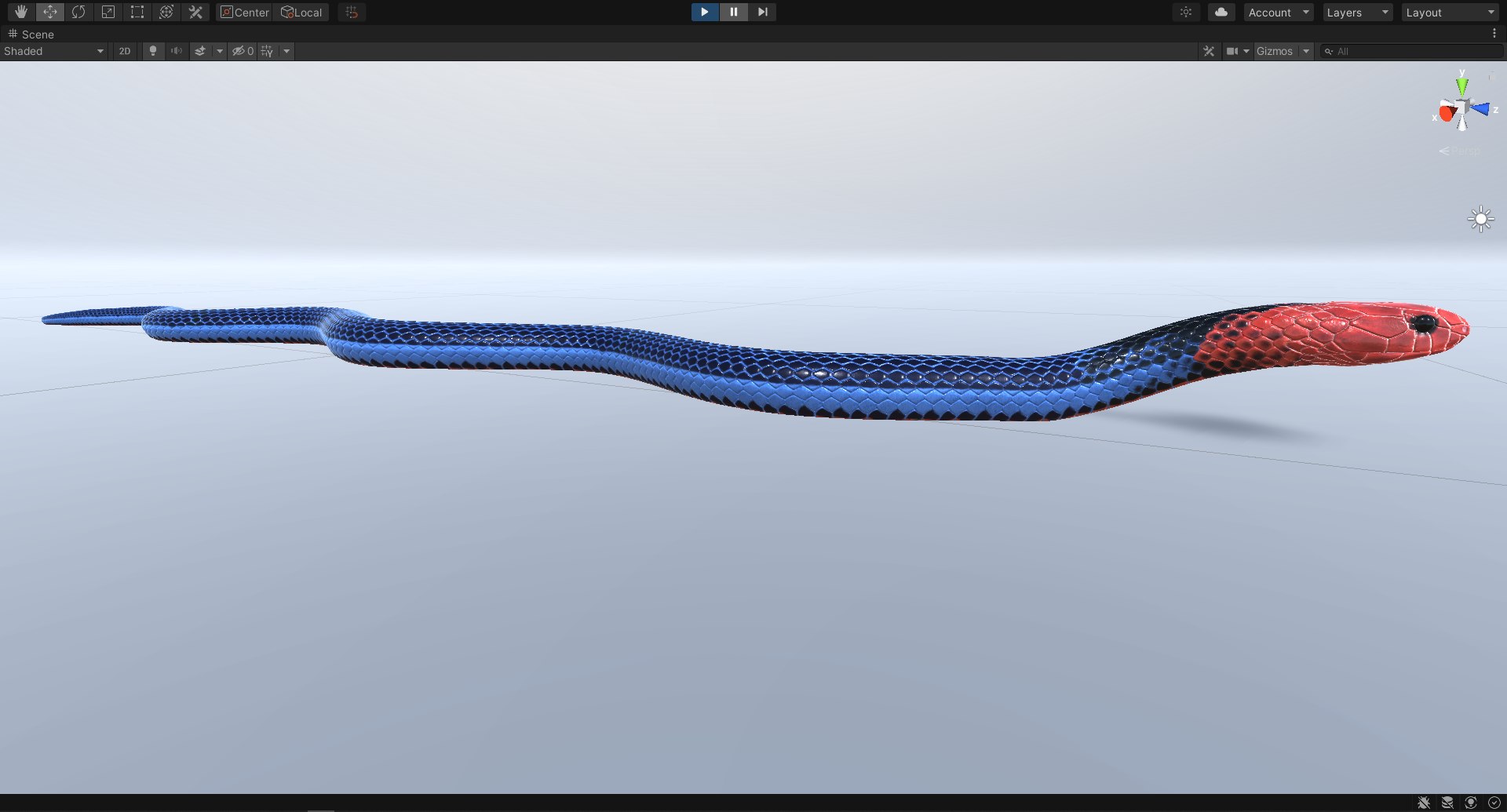 Animated Blue Coral Snake 3D Model - TurboSquid 1950260