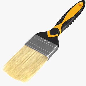 Detailed Paint Brush Yellow Hair