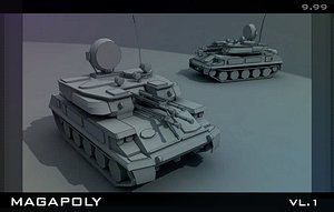 3d truck set model