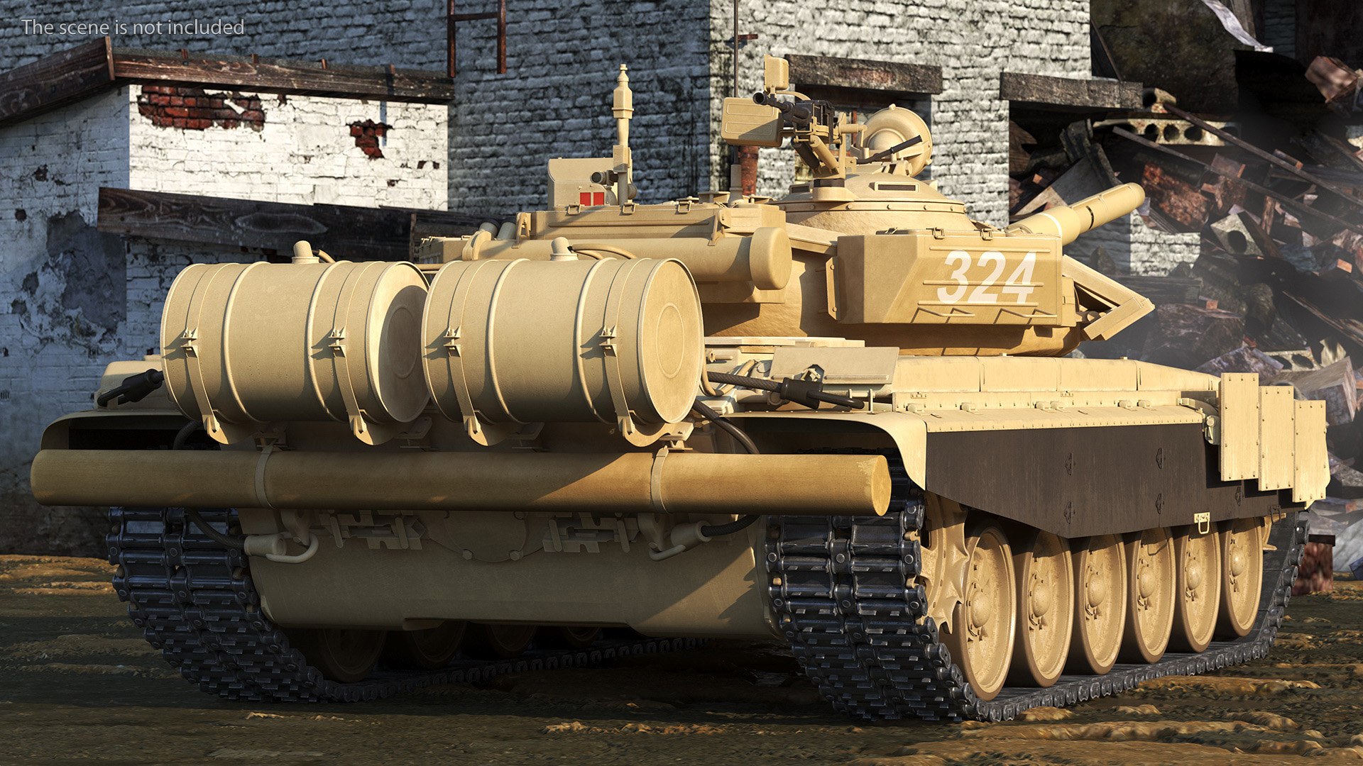 Russian Tank T-72B3 Sand Color Rigged 3D model - TurboSquid 2175118