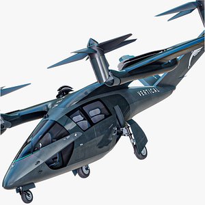 VX4 Electric Aircraft - Vertical Aerospace PBR 3D model