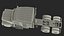 2025 Semi Truck White Rigged for Maya