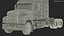 2025 Semi Truck White Rigged for Maya