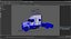 2025 Semi Truck White Rigged for Maya