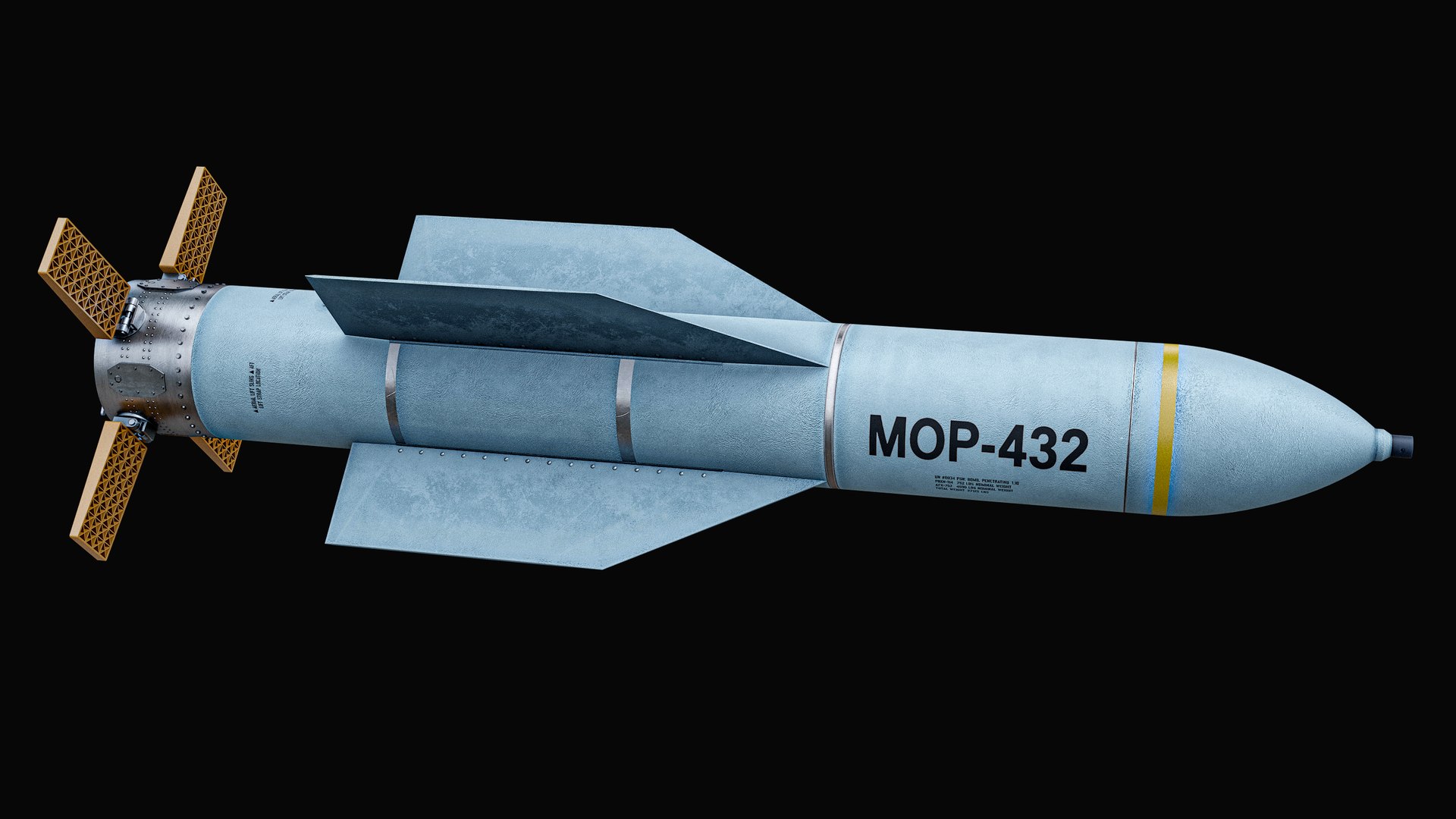 GBU-57 MOP Bomb White Prototype PBR 3D model https://p.turbosquid.com/ts-thumb/Wq/CkpZtD/Qj/r_scrgbu57_001c/png/1790412763/1920x1080/fit_q87/071be1a77b10b9980929dfa12c82faa6c2525707/r_scrgbu57_001c.jpg